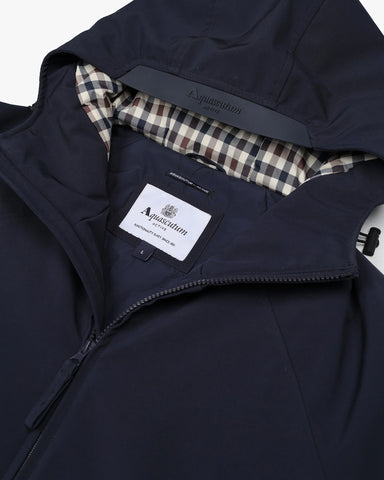 Aquascutum Active Soft Shell Mid Parka Jacket – Navy