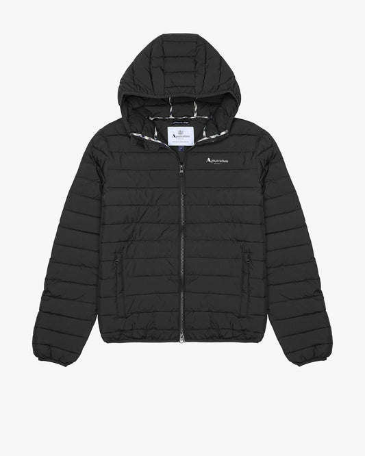 Aquascutum Hooded 100gsm Jacket – Black