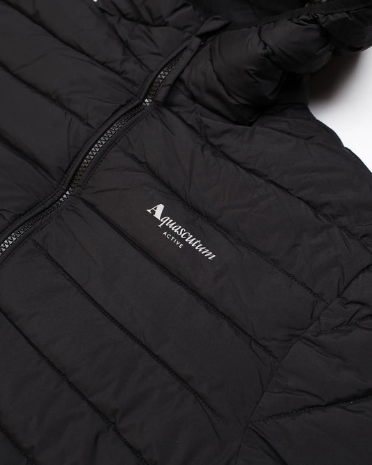 Aquascutum Hooded 100gsm Jacket – Black