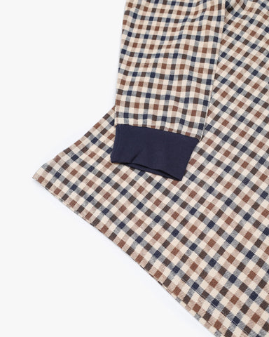 Aquascutum Iconic Long Sleeve Polo – Club Check