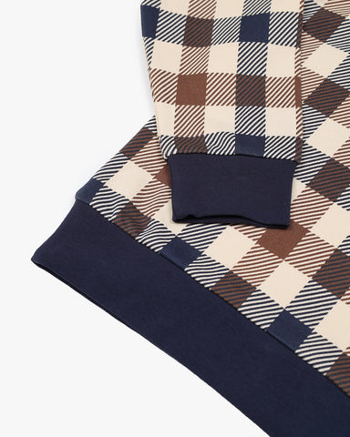 Aquascutum Iconic Pocket Fleece Sweatshirt – Macro Check