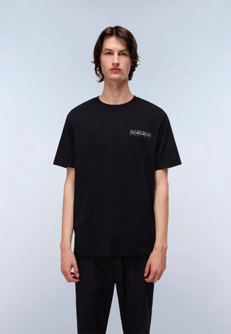 Napapijri TURRACH Back Print T-Shirt – Black