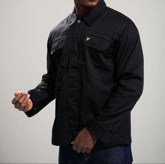 Lyle & Scott Multi Pocket Overshirt – Jet Black