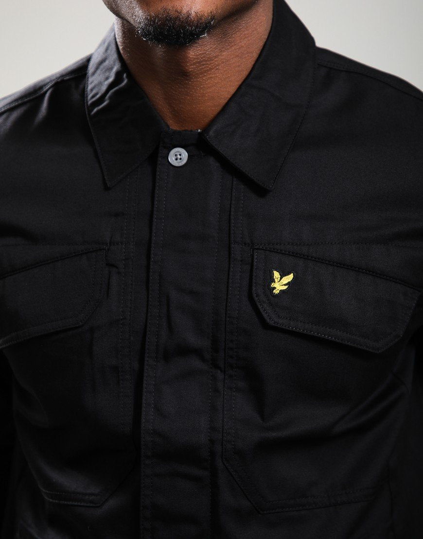 Lyle & Scott Multi Pocket Overshirt – Jet Black