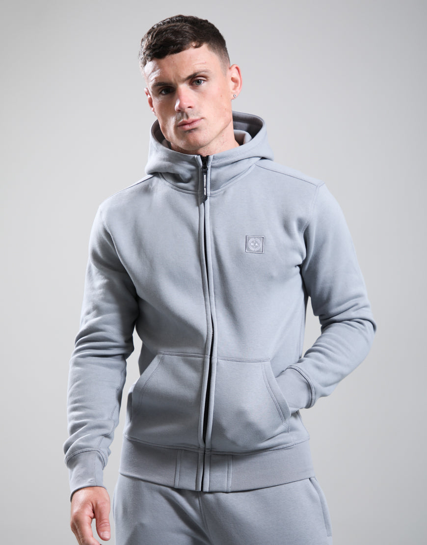 Marshall Artist Marchio Full Zip Hoodie – Monument Grey