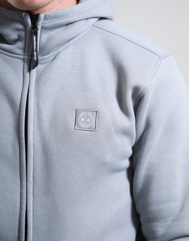 Marshall Artist Marchio Full Zip Hoodie – Monument Grey