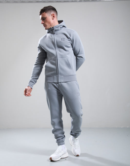 Marshall Artist Marchio Full Zip Hoodie – Monument Grey