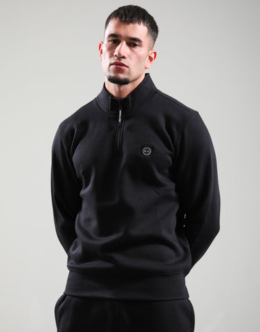 Marshall Artist Marchio 1/4 Zip Sweatshirt – Black