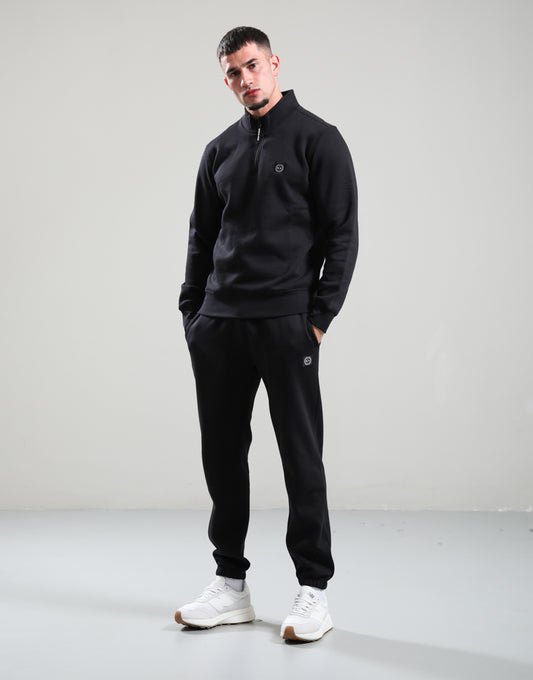 Marshall Artist Marchio 1/4 Zip Sweatshirt – Black