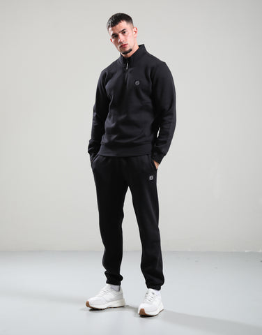 Marshall Artist Marchio 1/4 Zip Sweatshirt – Black