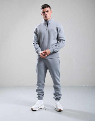 Marshall Artist Marchio 1/4 Zip Sweatshirt – Monument Grey