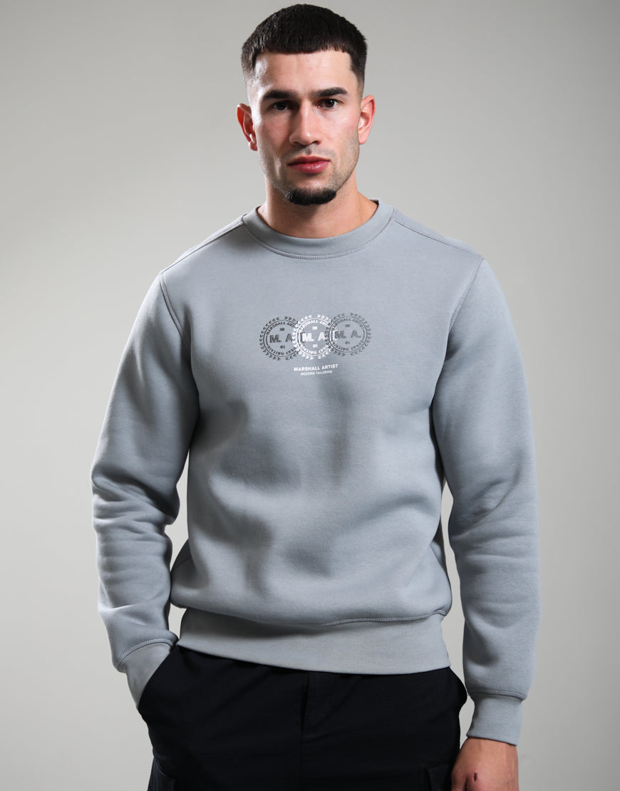 Marshall Artist Milo Crew Neck Sweatshirt – Monument Grey