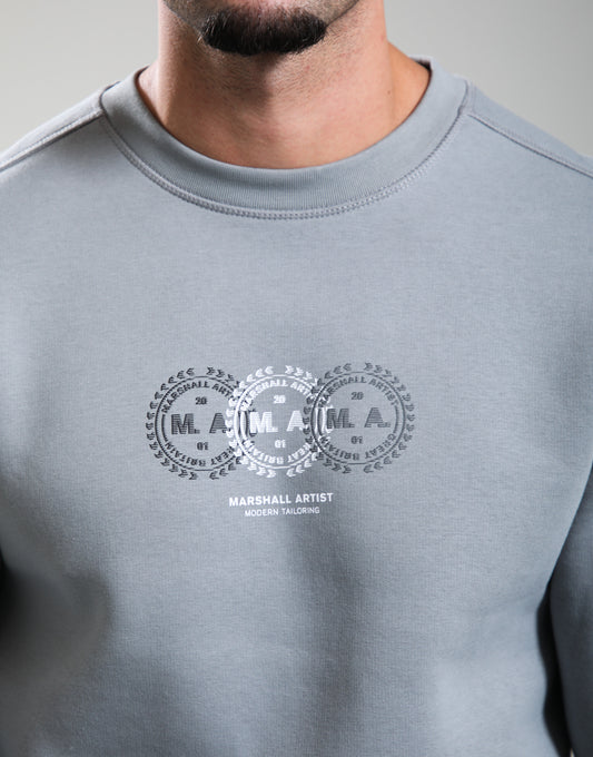 Marshall Artist Milo Crew Neck Sweatshirt – Monument Grey