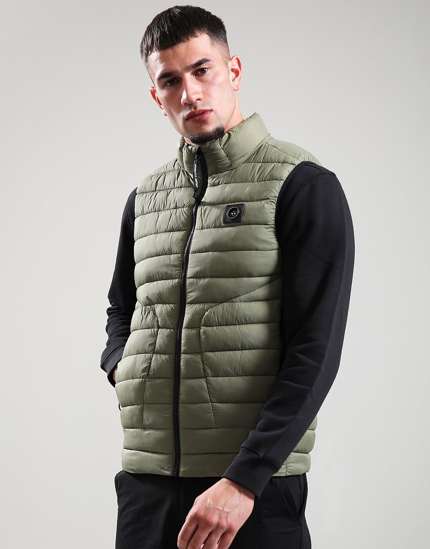 Marshall Artist Oakdale Bubble Gilet – Khaki