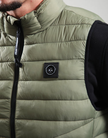 Marshall Artist Oakdale Bubble Gilet – Khaki