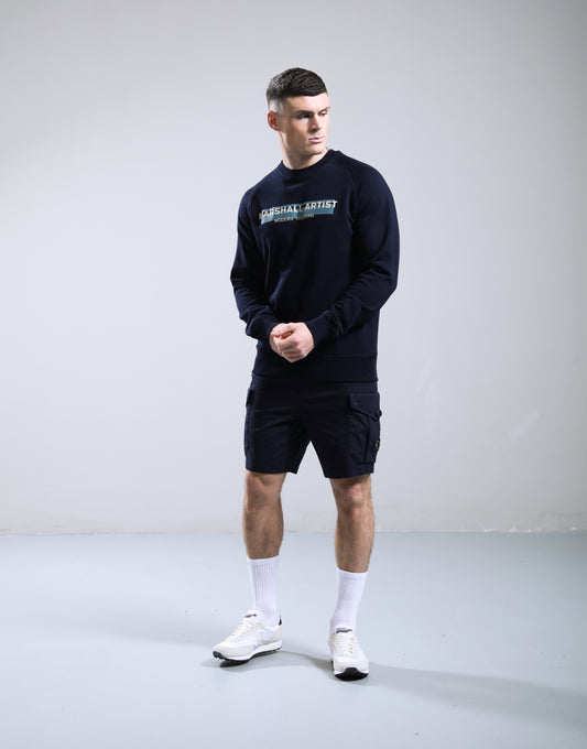 Marshall Artist Seafield Crew Neck Sweatshirt – Navy