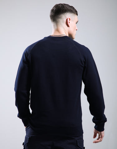 Marshall Artist Seafield Crew Neck Sweatshirt – Navy