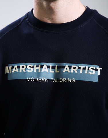 Marshall Artist Seafield Crew Neck Sweatshirt – Navy