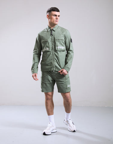 Marshall Artist Seafield Cargo Shorts – Sage