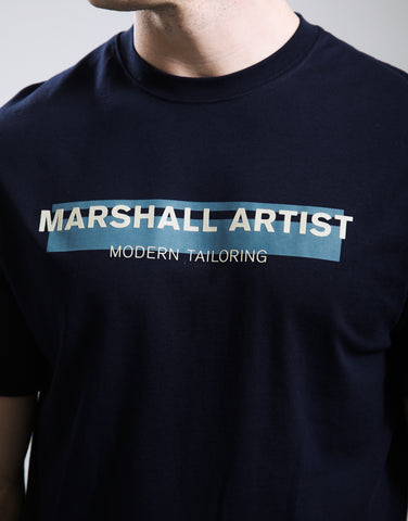 Marshall Artist Seafield Logo T-Shirt – Navy