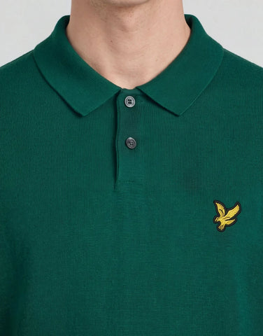 Lyle & Scott Archive Knitted Polo – Green