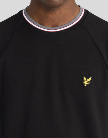 Lyle & Scott Tipped Track T-Shirt – Black