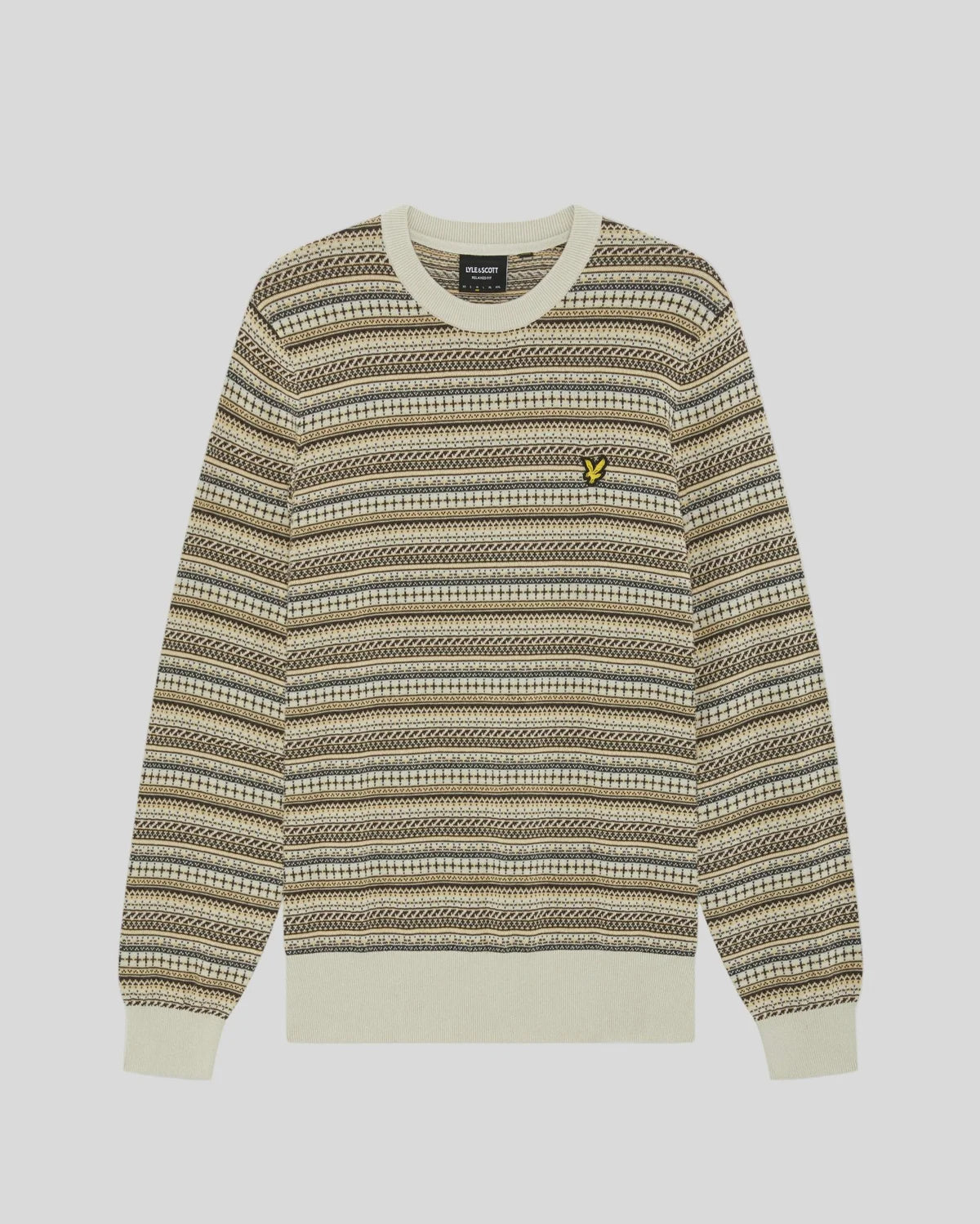 Lyle & Scott Fair Isle Crew Neck Jumper – Cove