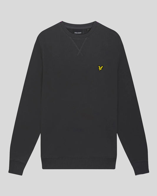 Lyle & Scott Cotton Crew Neck Sweatshirt – Gunmetal