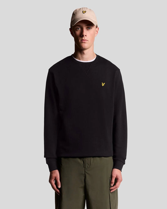 Lyle & Scott Cotton Crew Neck Sweatshirt – Black