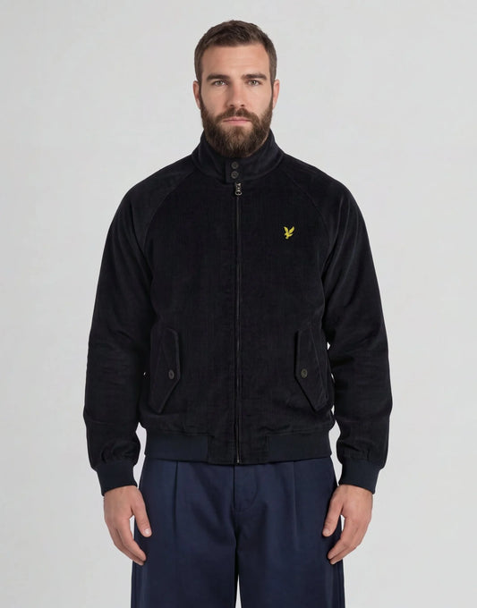 Lyle & Scott Corduroy Harrington Jacket – Dark Navy