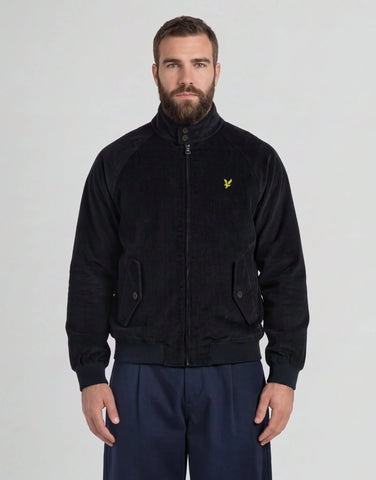 Lyle & Scott Corduroy Harrington Jacket – Dark Navy