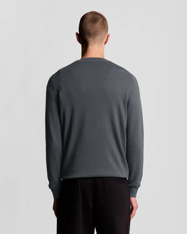 Lyle & Scott Cotton Merino Crew Neck Jumper – Shadow