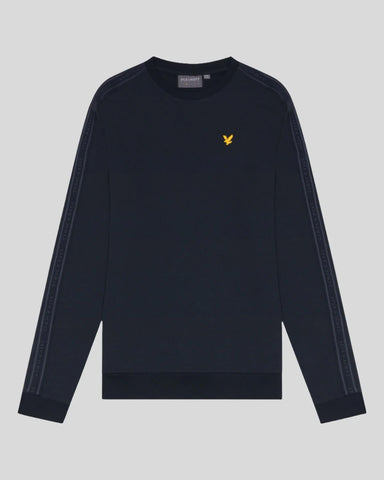 Lyle & Scott Tape Crew Neck Sweatshirt Navy