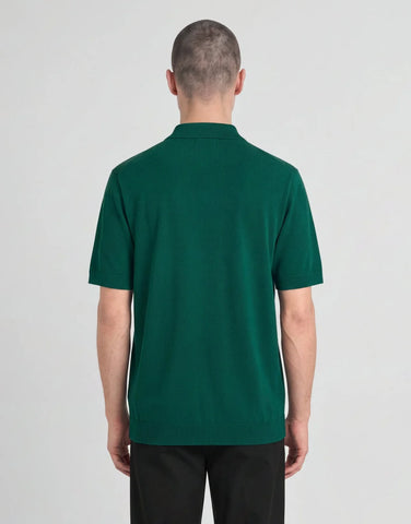 Lyle & Scott Archive Knitted Polo – Green