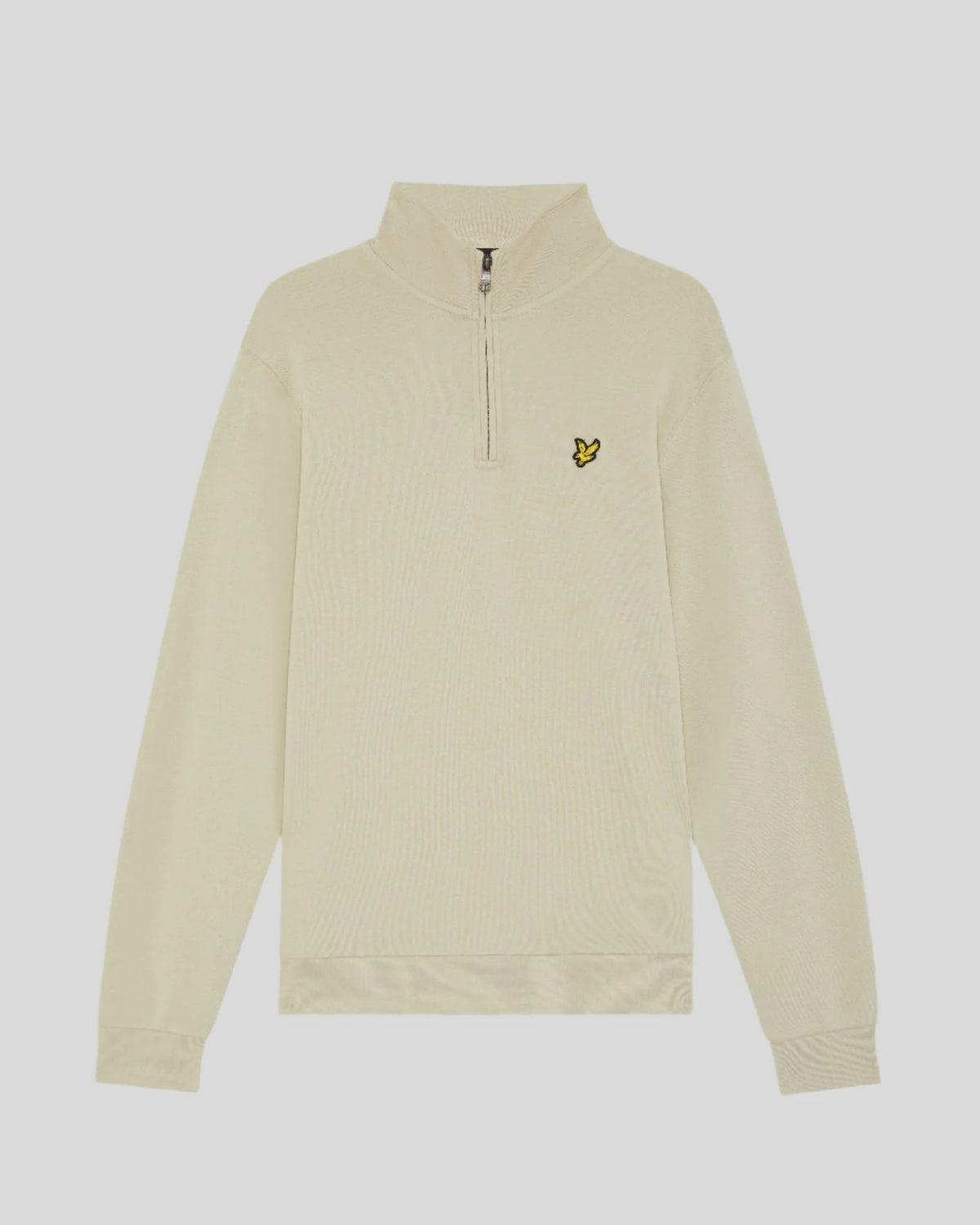 Lyle & Scott Loopback Quarter Zip Sweatshirt – Grey Taupe