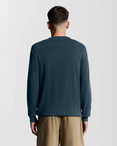 Lyle & Scott Cotton Crew Neck Jumper – Rich Teal