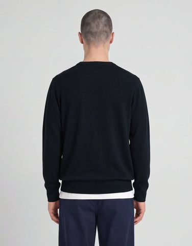 Lyle & Scott Knitted Crew Neck Jumper – Dark Navy