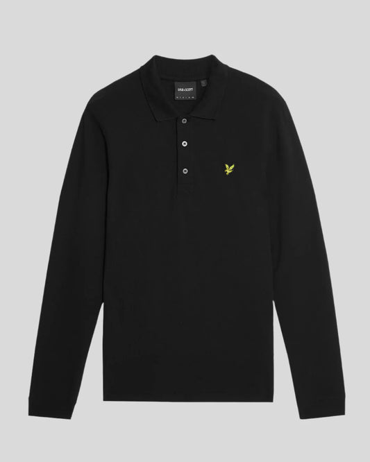 Lyle & Scott Long Sleeve Polo – Black