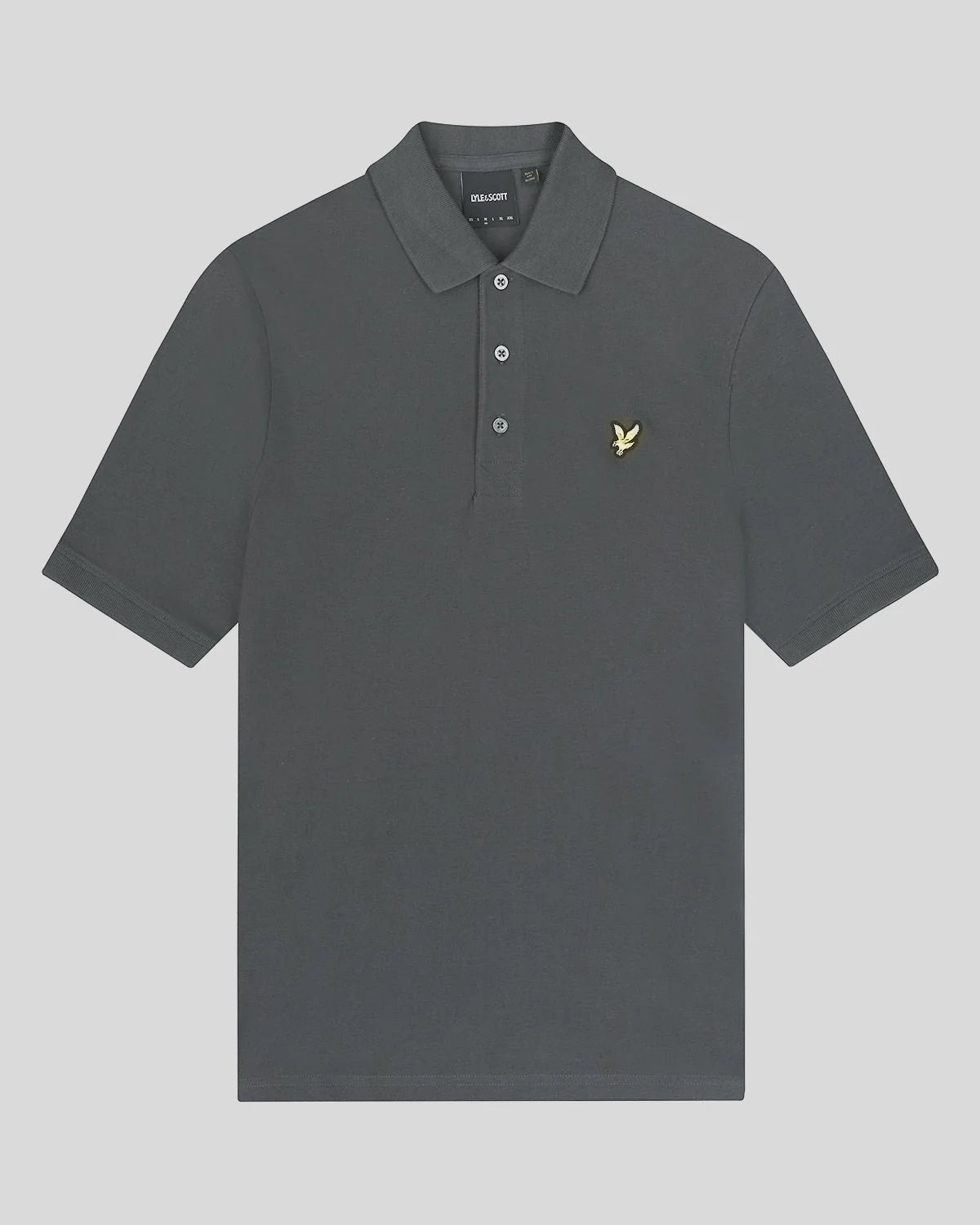 Lyle & Scott Plain Short Sleeve Polo – Gunmetal