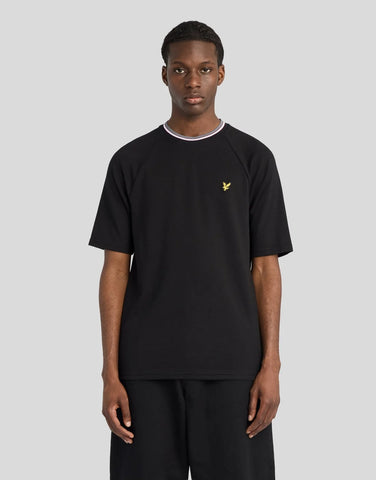 Lyle & Scott Tipped Track T-Shirt – Black