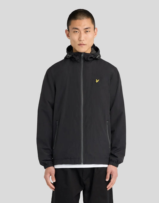 Lyle & Scott Contrast Zip Water Resistant Jacket – Black
