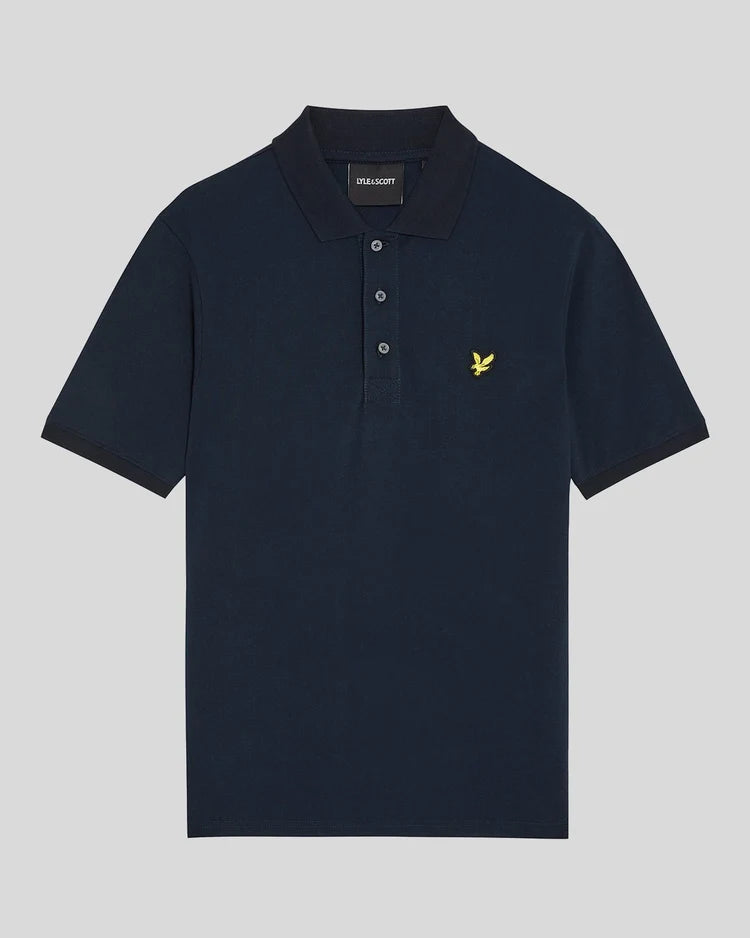 Lyle & Scott Plain Short Sleeve Polo – Dark Navy