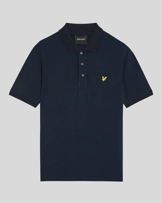 Lyle & Scott Plain Short Sleeve Polo – Dark Navy