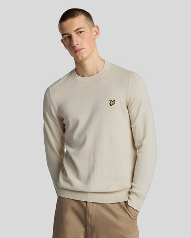 Lyle & Scott Cotton Merino Crew Neck Jumper – Cove