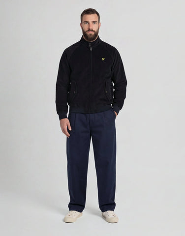 Lyle & Scott Corduroy Harrington Jacket – Dark Navy