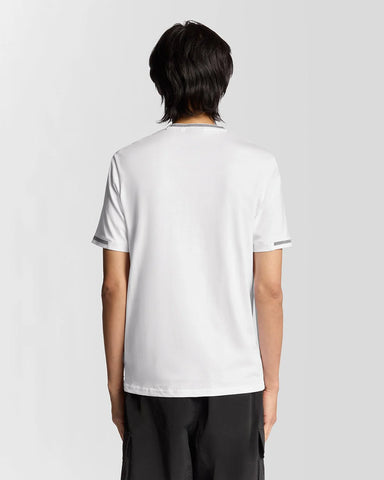 Lyle & Scott Birdseye Half Tipped T-Shirt – White