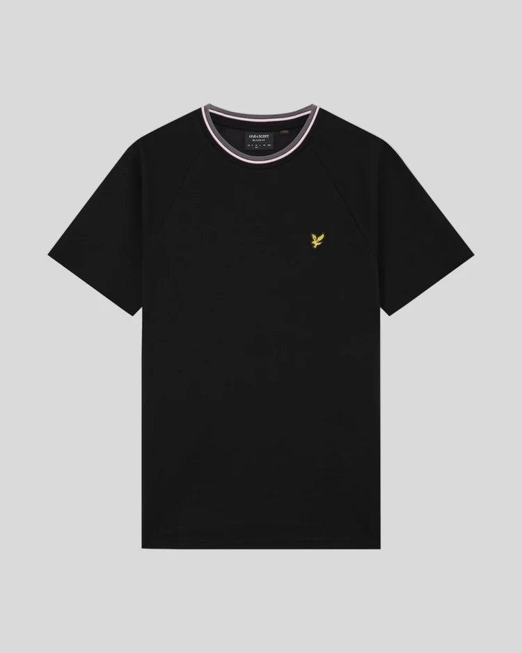 Lyle & Scott Tipped Track T-Shirt – Black