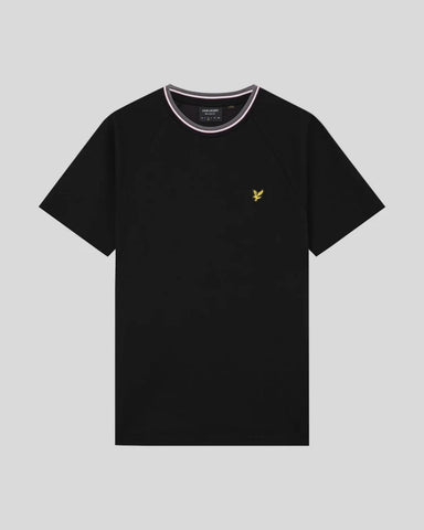 Lyle & Scott Tipped Track T-Shirt – Black