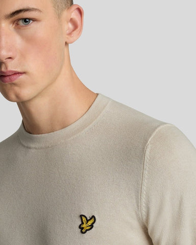 Lyle & Scott Cotton Merino Crew Neck Jumper – Cove
