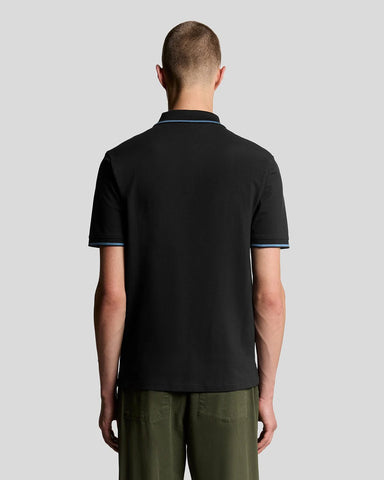 Lyle & Scott Tipped Short Sleeve Polo – Black